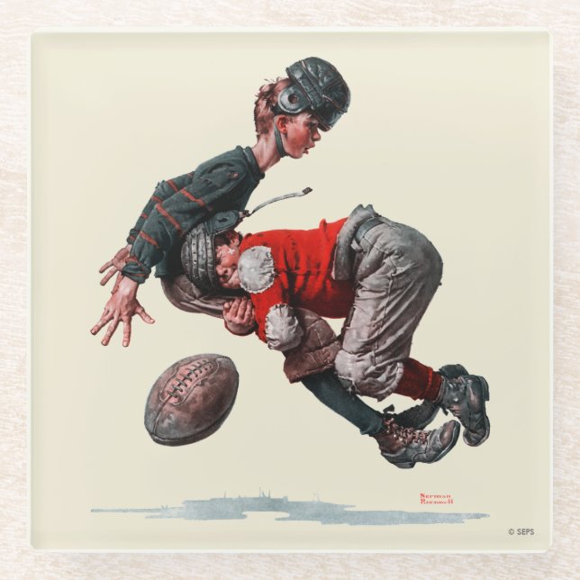 Dessous-de-verre En Verre Attaqué (Devant)