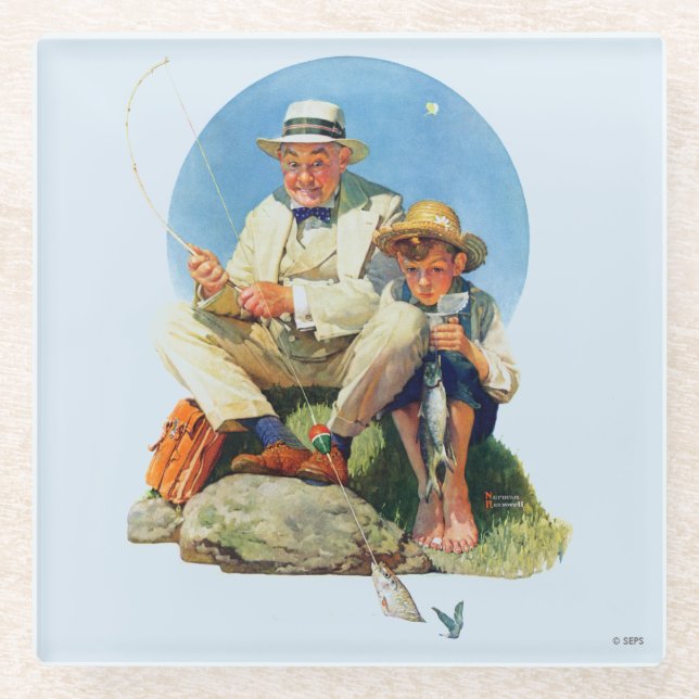 Dessous-de-verre En Verre Attraper le grand (Devant)