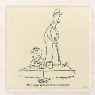 Dessous-de-verre En Verre Bac à sable