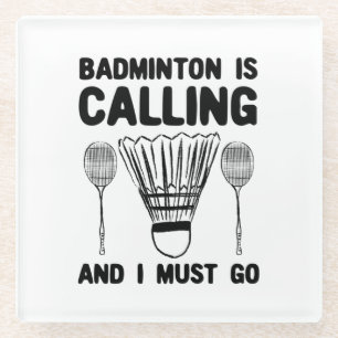 Dessous-de-verre En Verre Badminton - Badminton vous appelle