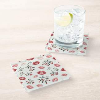 Dessous-de-verre En Verre Baisers sous le gui