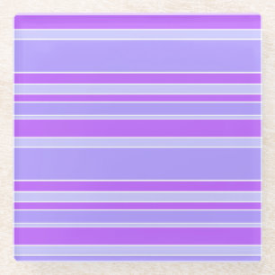 Dessous-de-verre En Verre Bandes violettes