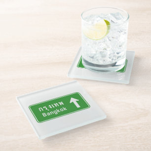 Dessous-de-verre En Verre Bangkok A ⚠ Voyage Autoroutier Thaïlandais ⚠