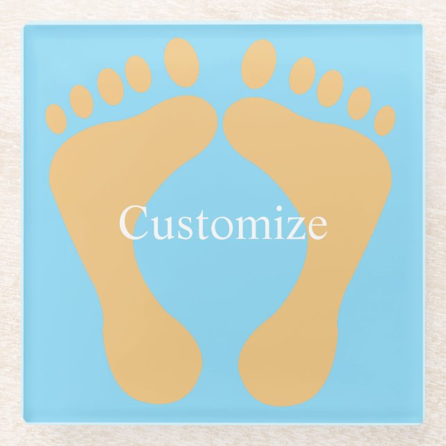 Dessous-de-verre En Verre Barefoot Beach Bum Thunder_Cove (Devant)