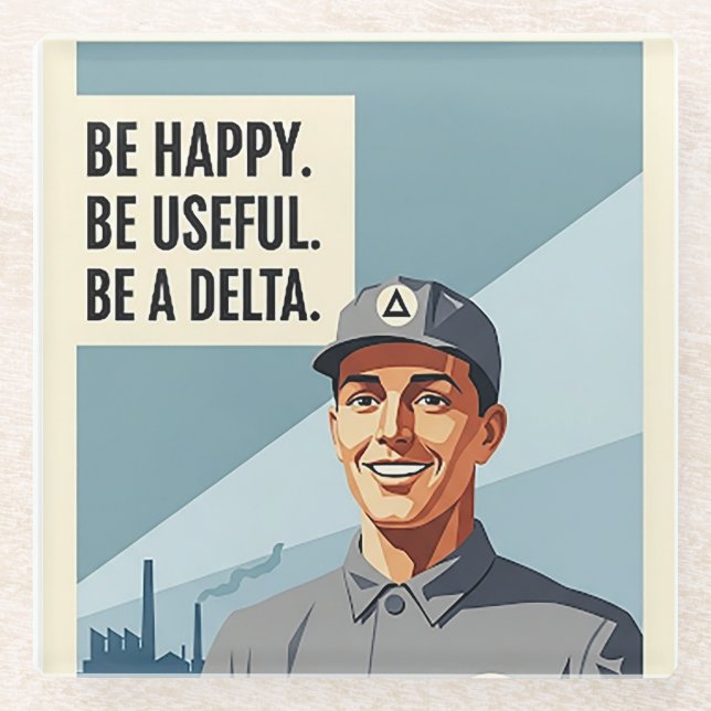 Dessous-de-verre En Verre Be A Delta - Mousepad (Devant)
