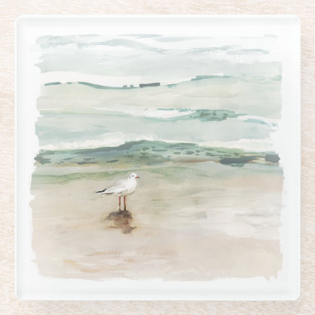 Dessous-de-verre En Verre Beach Seagull Cove (Devant)