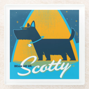 Dessous-de-verre En Verre Beam Me Up Scotty