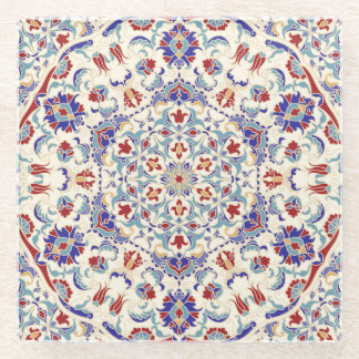 Dessous-de-verre En Verre Beauté de Mandala : Mosaïque culturelle colorée