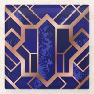Dessous-de-verre En Verre Beaux Dessous de verre en verre violet bleu