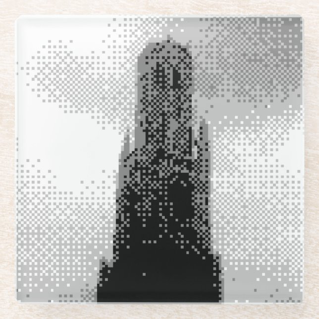 Dessous-de-verre En Verre beffroi de bruge (Devant)