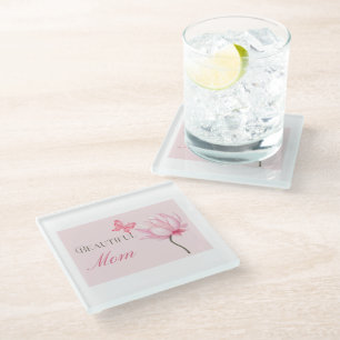 Dessous-de-verre En Verre Belle Maman, Cadeau de Fête des Mères et d'anniver