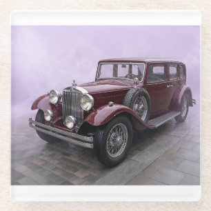 Dessous-de-verre En Verre Berline de luxe Bourgogne 1930