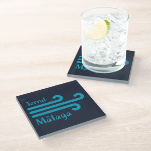 Dessous-de-verre En Verre Bienvenue à Malaga 4 : Terral