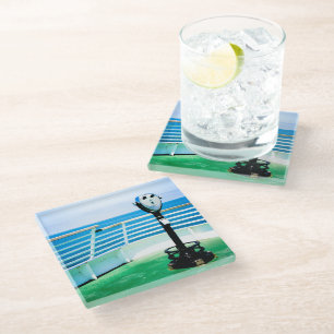 Dessous-de-verre En Verre Binoculaire touristique