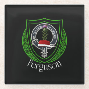Dessous-de-verre En Verre Blason de Clan Écossais Ferguson