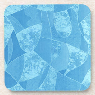 Dessous de verre en verre bleu