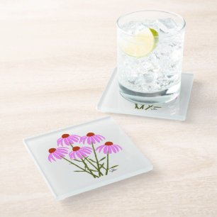 Dessous-de-verre En Verre Bleuets pourpres