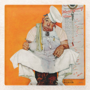 Dessous-de-verre En Verre Bleus de jour de thanksgiving