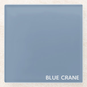Dessous-de-verre En Verre Blue Crane bleu color