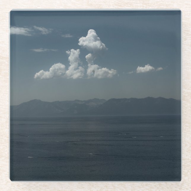 Dessous-de-verre En Verre Blues d'été (Devant)