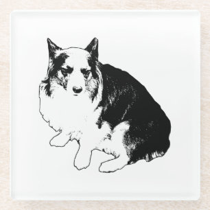 Dessous-de-verre En Verre Bonfire Rim Corgi