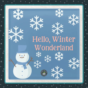 Dessous-de-verre En Verre Bonjour, Winter Wonderland