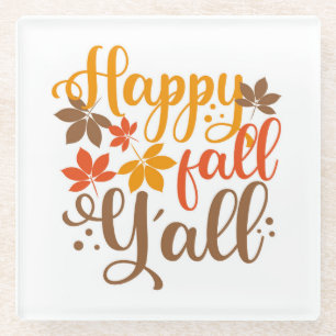 Dessous-de-verre En Verre Bonne Chute à tous