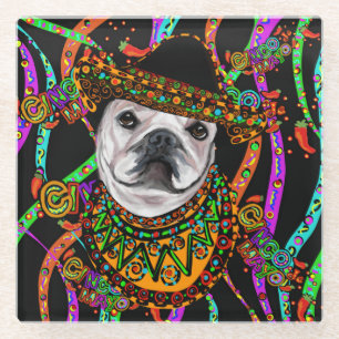 Dessous-de-verre En Verre Bouledogue