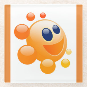 DESSOUS-DE-VERRE EN VERRE BUBBBLY SUN