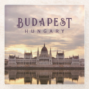 Dessous-de-verre En Verre Budapest Hongrie parlement paysage voyage photo