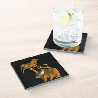 Dessous-de-verre En Verre Bull Market Vs Bear Market