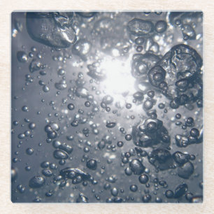 Dessous-de-verre En Verre Bulles claires de l'eau