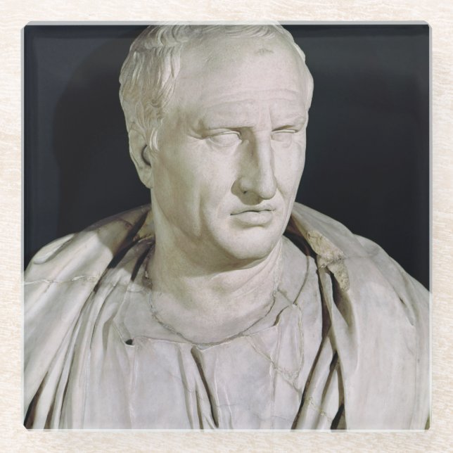 Dessous-de-verre En Verre Buste de Marcus Tullius Cicero (Devant)