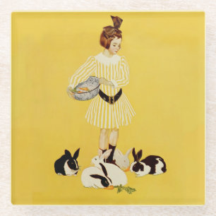 Dessous-de-verre En Verre C Coles Phillips "Un ami de la famille"