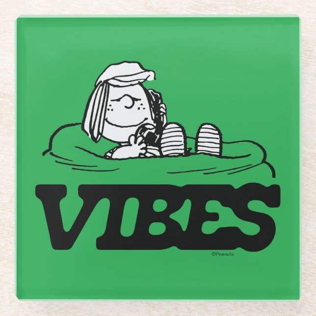 Dessous-de-verre En Verre cacahuètes | Peppermenthe Patty Vibes (Devant)