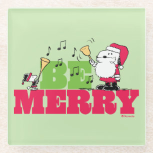 Dessous-de-verre En Verre cacahuètes   Sois Joyeux Noël