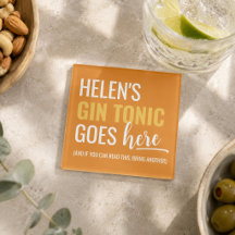 Cadeau drôle pour amateur de gin avec nom personna