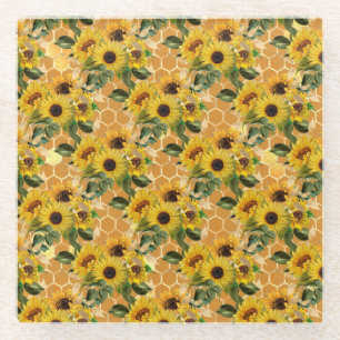 Dessous-de-verre En Verre Cadeaux de tournesol Faites-Le Comme Un Tourneso