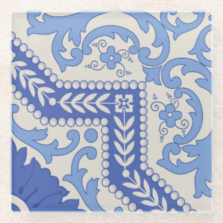 Dessous-de-verre En Verre Cadre en perles botaniques