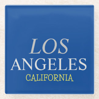 Dessous-de-verre En Verre Californie Los Angeles City USA Retro Vintage