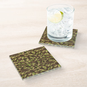 Dessous-de-verre En Verre Camouflage Cascade