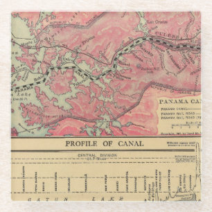 Dessous-de-verre En Verre Canal de Panama