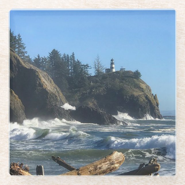Dessous-de-verre En Verre Cape Disappointment Lighthouse (Devant)