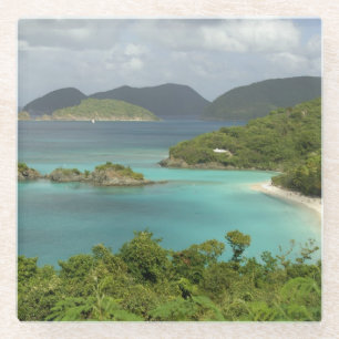Dessous-de-verre En Verre Caraïbes, Îles Vierges des États-Unis, St. John