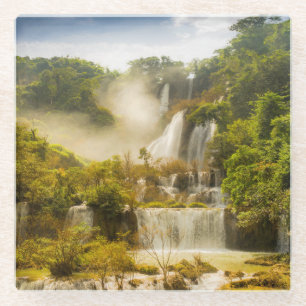 Dessous-de-verre En Verre Cascade Thaïlande de Thi Lor Su