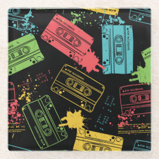 Dessous-de-verre En Verre Cassettes Cool style années 90