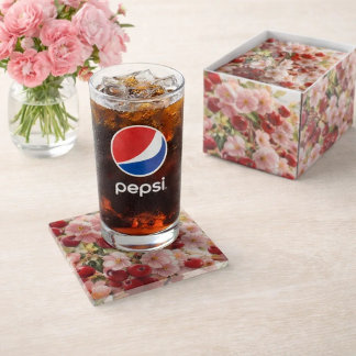 Dessous-de-verre En Verre Castle Invitation Glass Coaster, Romantic Wedding 