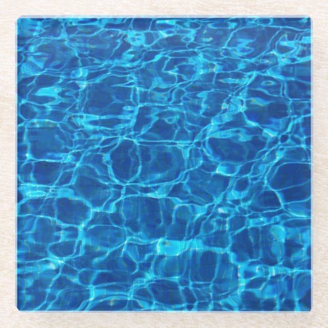 Dessous-de-verre En Verre Catastrophes de boissons d'eau de mer éclairées (Devant)