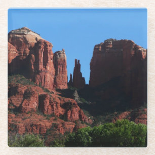 Dessous-de-verre En Verre Cathedral Rock à Sedona Arizona Monument
