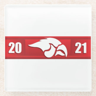 Dessous-de-verre En Verre Cedar Springs Red Hawks #2